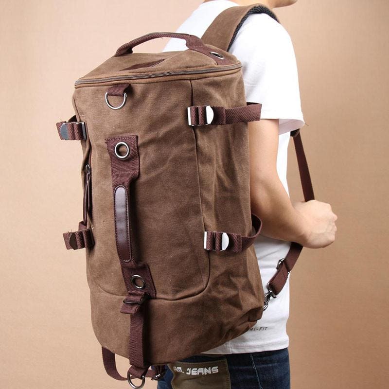 Large Capacity Vintage Canvas Rucksack