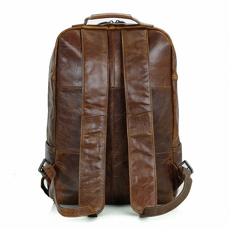 Genuine Vintage Style Leather Travel Backpack