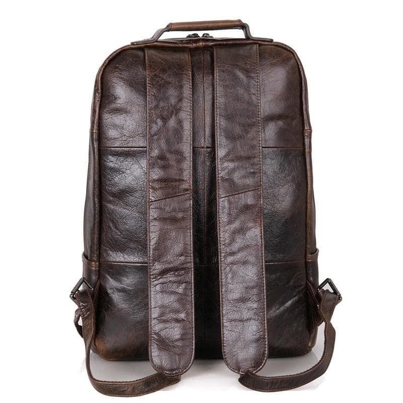 Genuine Vintage Style Leather Travel Backpack