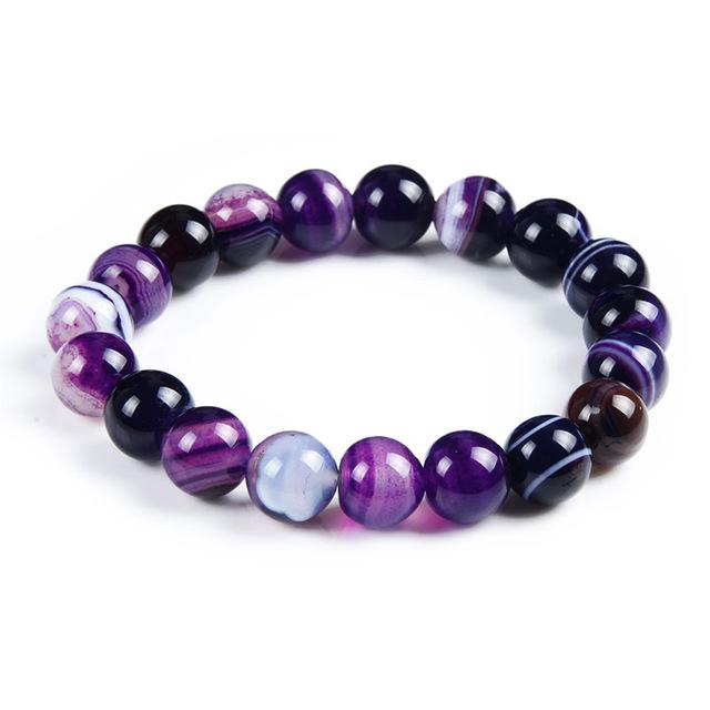 Bracelet de perles en cristal de lave œil de tigre