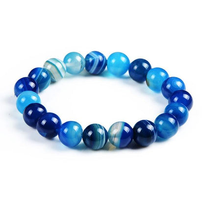 Bracelet de perles en cristal de lave œil de tigre
