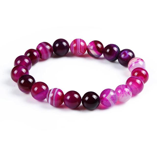 Bracelet de perles en cristal de lave œil de tigre