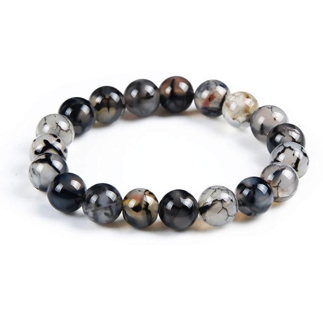 Bracelet de perles en cristal de lave œil de tigre