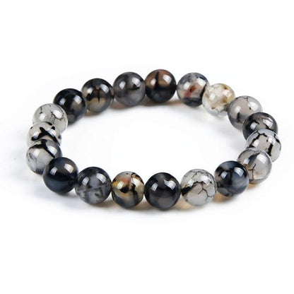 Bracelet de perles en cristal de lave œil de tigre