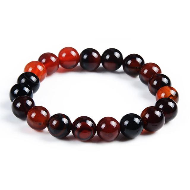 Bracelet de perles en cristal de lave œil de tigre