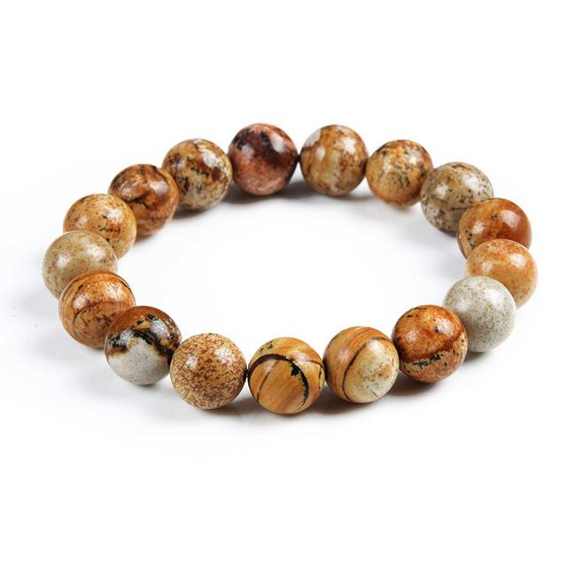 Bracelet de perles en cristal de lave œil de tigre