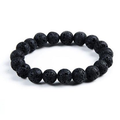 Bracelet de perles en cristal de lave œil de tigre