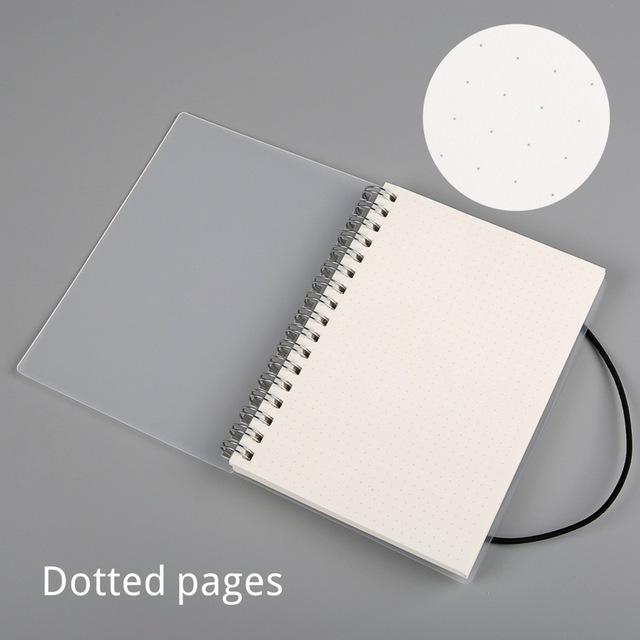 A5 A6 Spiral book coil Notebook To-Do Lined DOT Blank Grid Paper  Journal Diary Sketchbook For School Supplies Stationery Store