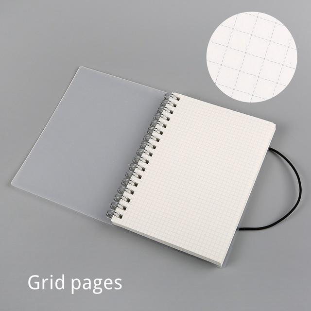 A5 A6 Spiral book coil Notebook To-Do Lined DOT Blank Grid Paper  Journal Diary Sketchbook For School Supplies Stationery Store