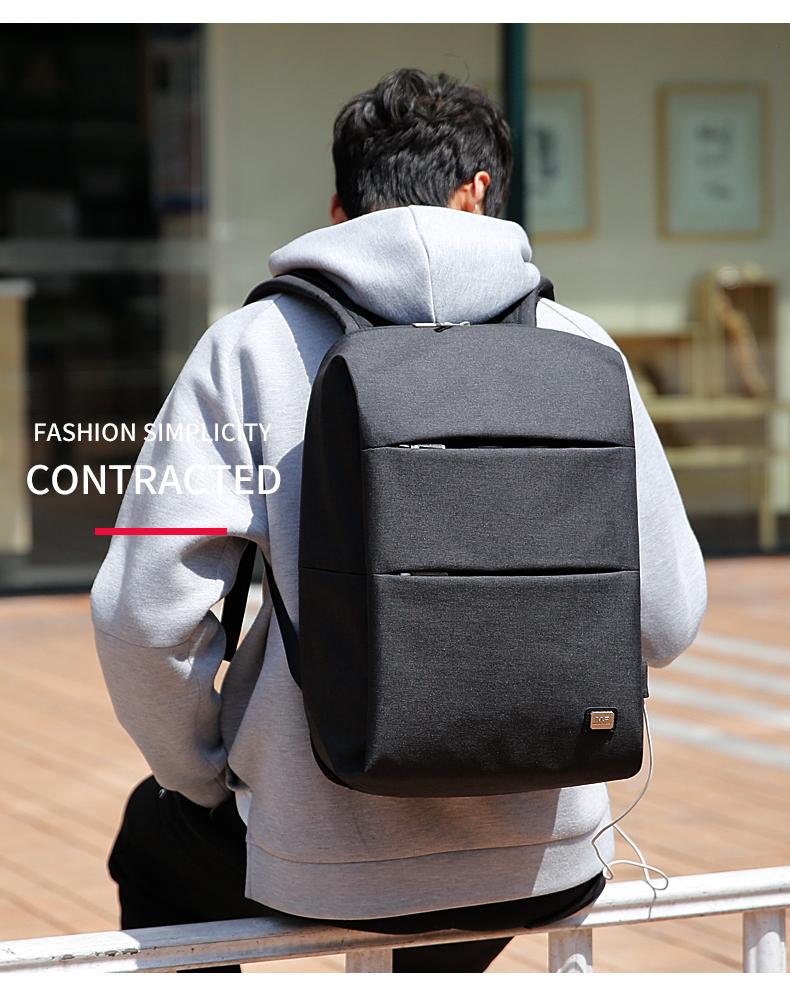 Modern Anti-Theft Water Resistant Backpack with USB Charging Port