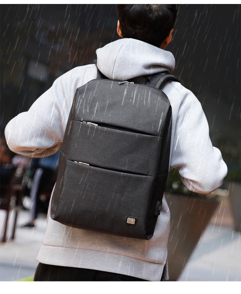 Modern Anti-Theft Water Resistant Backpack with USB Charging Port