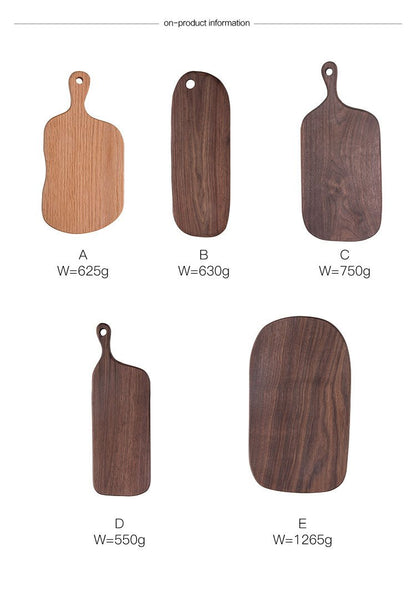 Planche à pain en bois, planche à pizza, planche à découper avec trou pour poignée