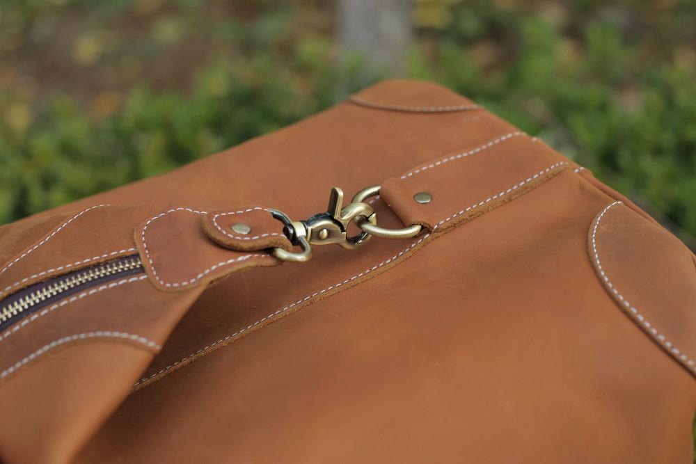 Sac de voyage en cuir véritable de style vintage, grande capacité | Sac de voyage en cuir