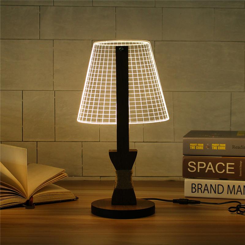 Lampe de table de style 2D à intensité variable