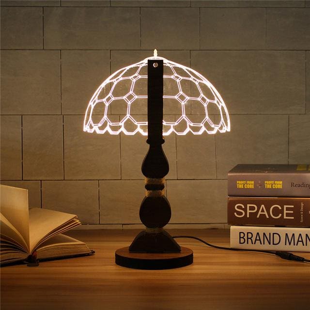 Lampe de table de style 2D à intensité variable