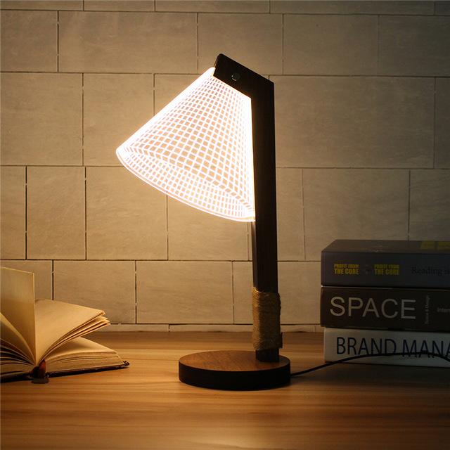 Lampe de table de style 2D à intensité variable