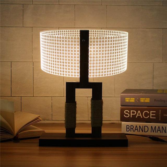 2D Style Table Lamp Dimmable