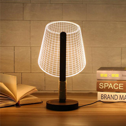 Lampe de table de style 2D à intensité variable
