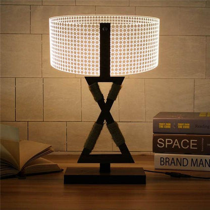 Lampe de table de style 2D à intensité variable