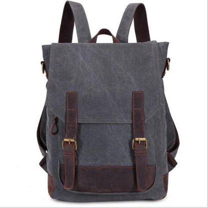 Sac à bandoulière en toile et cuir