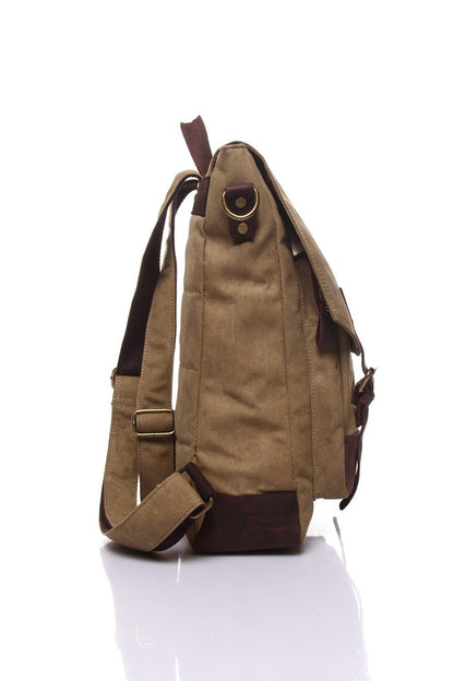 Sac à bandoulière en toile et cuir
