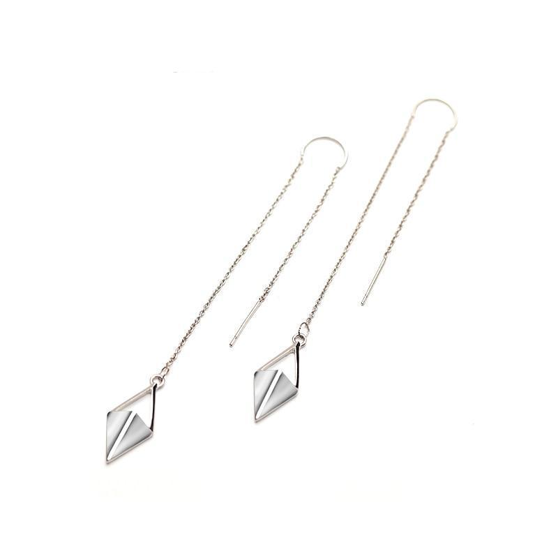 Minimalist Rhombus Geometric Pendant Earrings