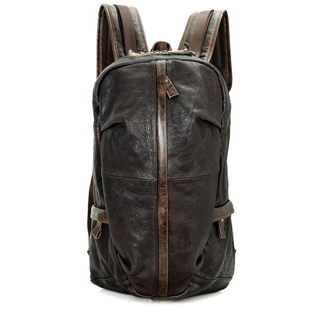 Cowhide Genuine Leather Vintage Backpack