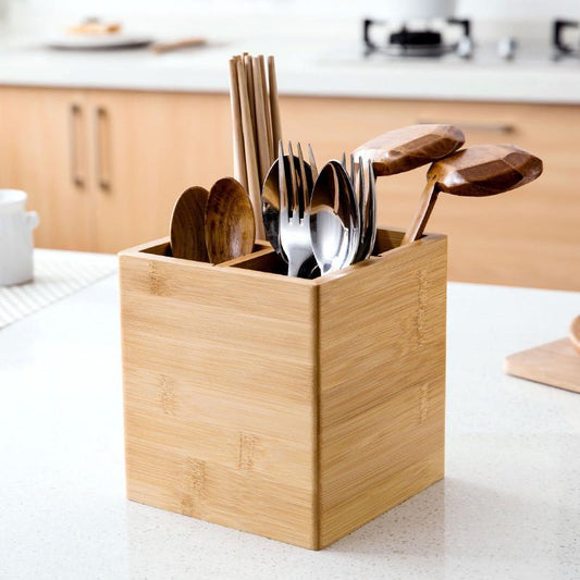 Conteneur de rangement de cuisine en bambou
