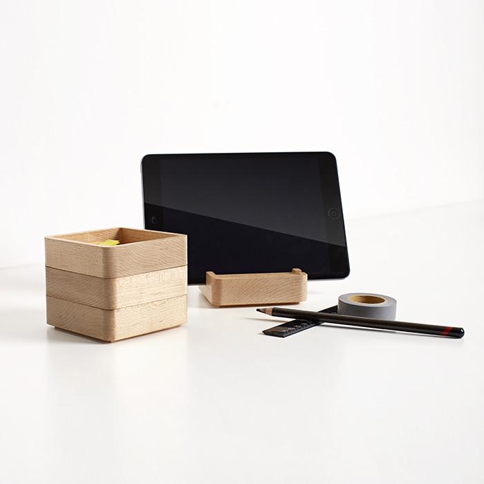 Système de rangement de bureau en bois