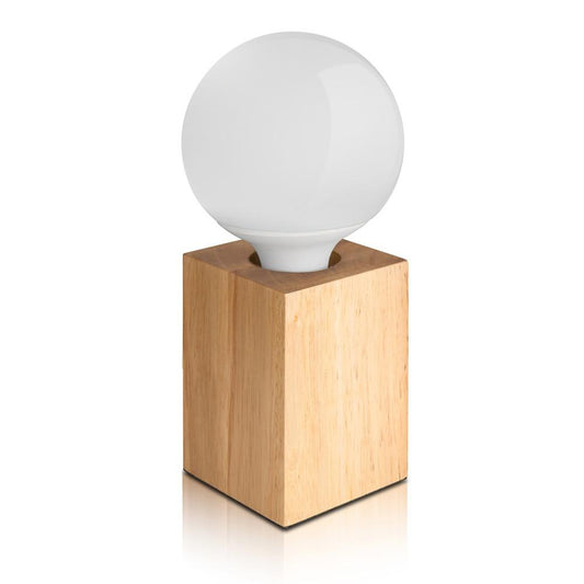 Lampe de table moderne en bois à intensité variable