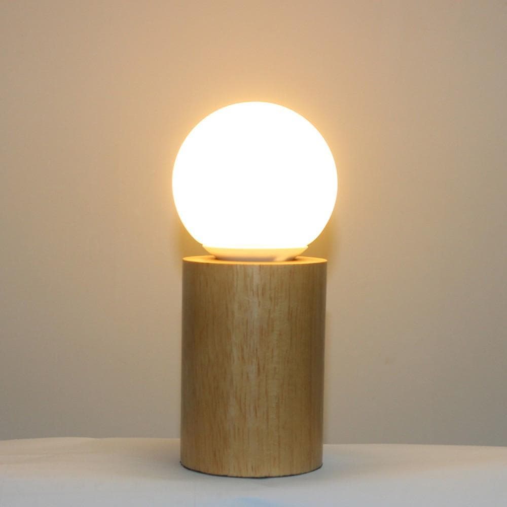 Lampe de table moderne en bois à intensité variable