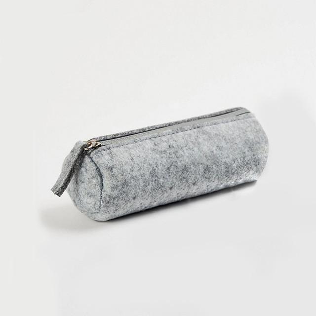 zipper Wool felt pencil case