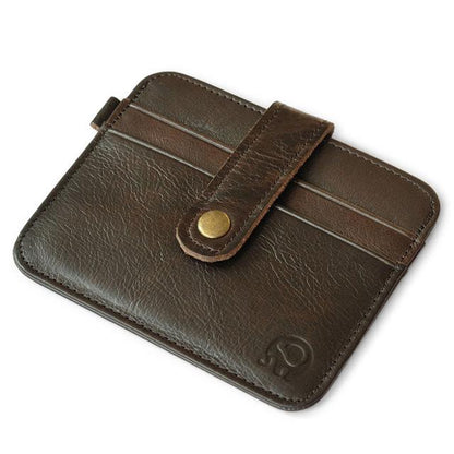 Porte-cartes de crédit et d'identité en cuir vintage
