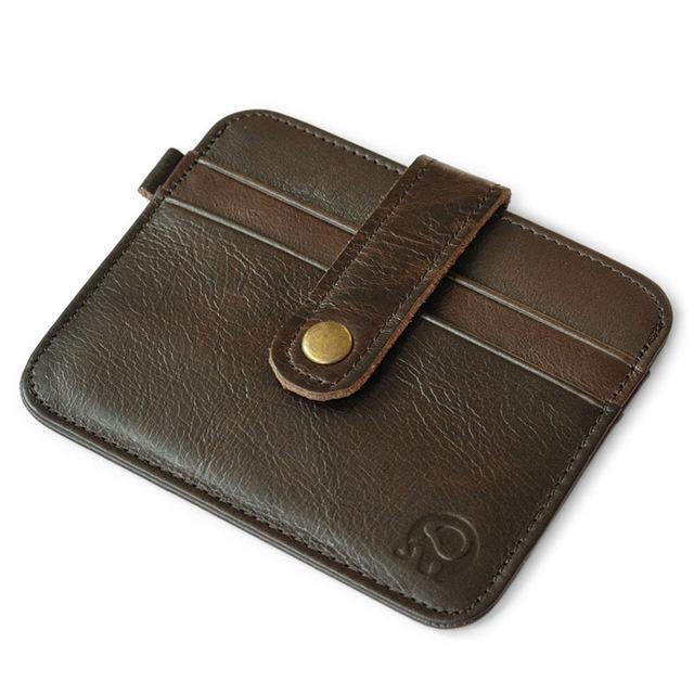 Vintage Leather Credit Card&ID Card Holder