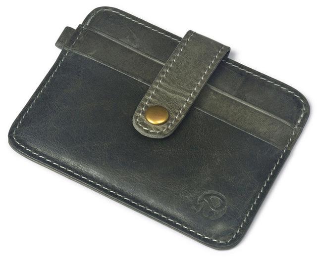 Vintage Leather Credit Card&ID Card Holder