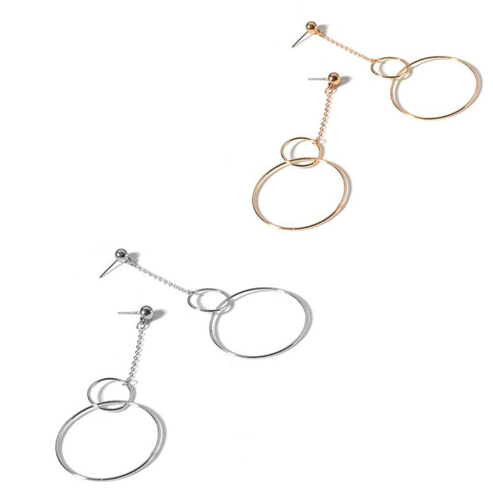 Boucles d'oreilles cercle suspendu