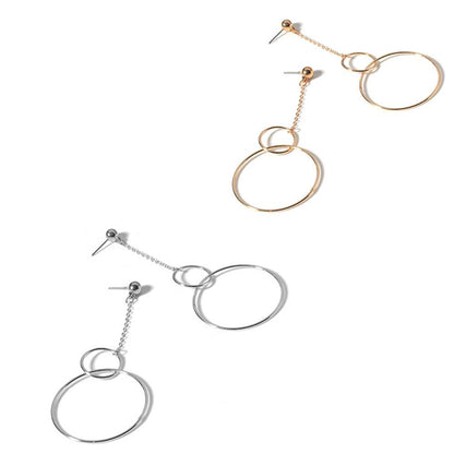 Boucles d'oreilles cercle suspendu