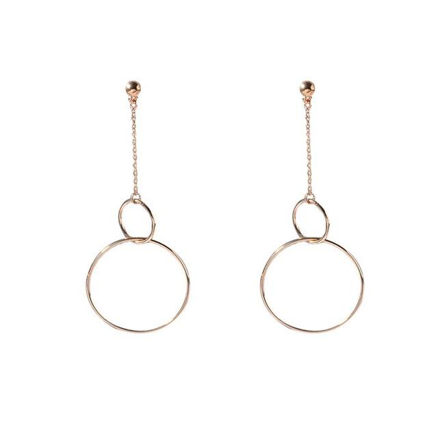 Boucles d'oreilles cercle suspendu
