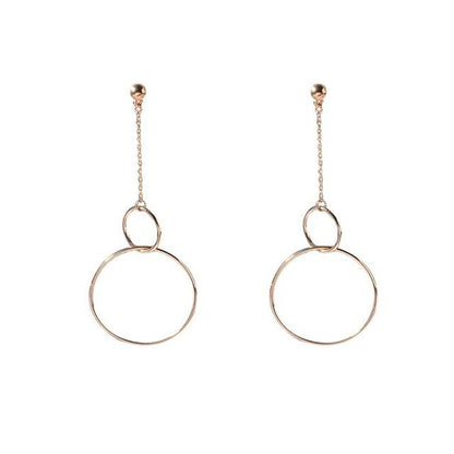 Boucles d'oreilles cercle suspendu