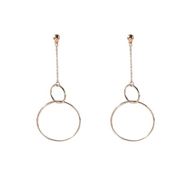 Hanging Circle Earrings