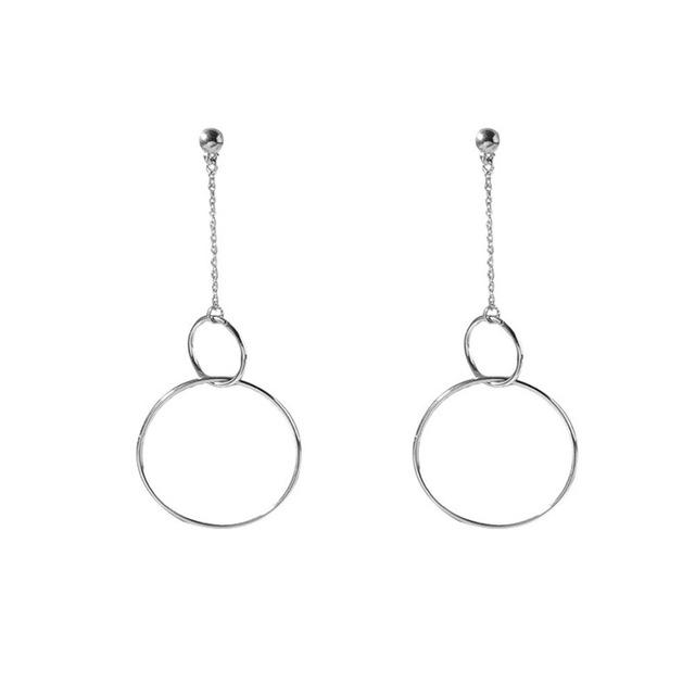 Boucles d'oreilles cercle suspendu