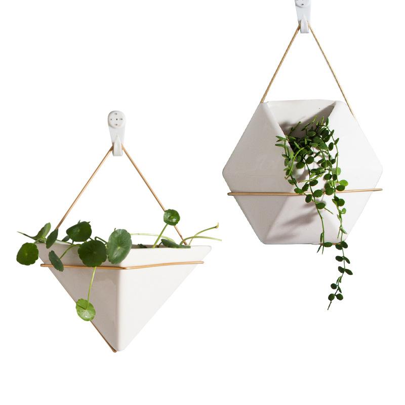 Hanging Ceramic Flowerpots