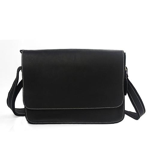 Sac messager minimaliste en cuir vintage pour ordinateur portable