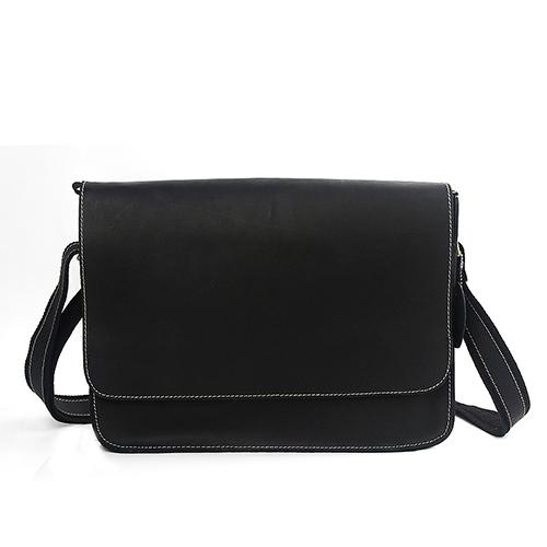 Minimal Vintage Leather Laptop Messenger Bag