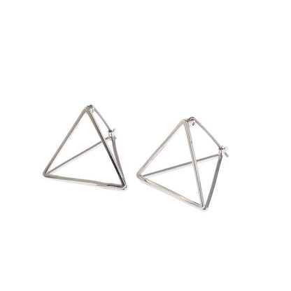 Boucles d'oreilles pyramidales géométriques