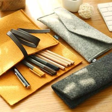 Felt Pencil Wraps and Cases - Multiple Colors