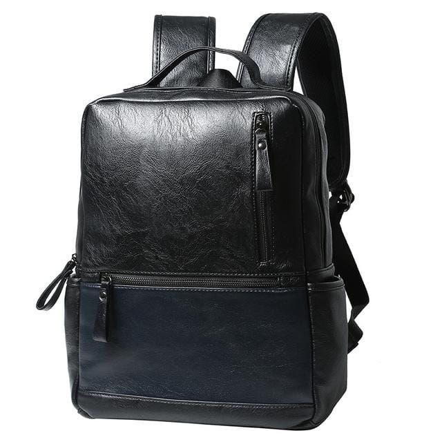 Leather Travel Laptop Backpack