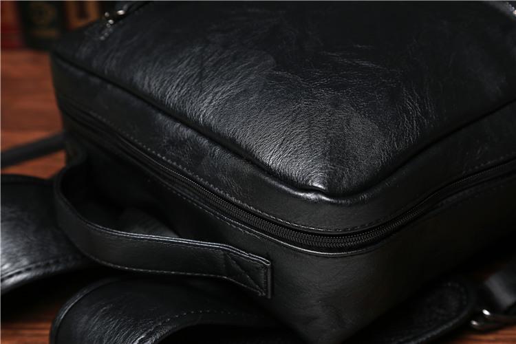 Leather Travel Laptop Backpack