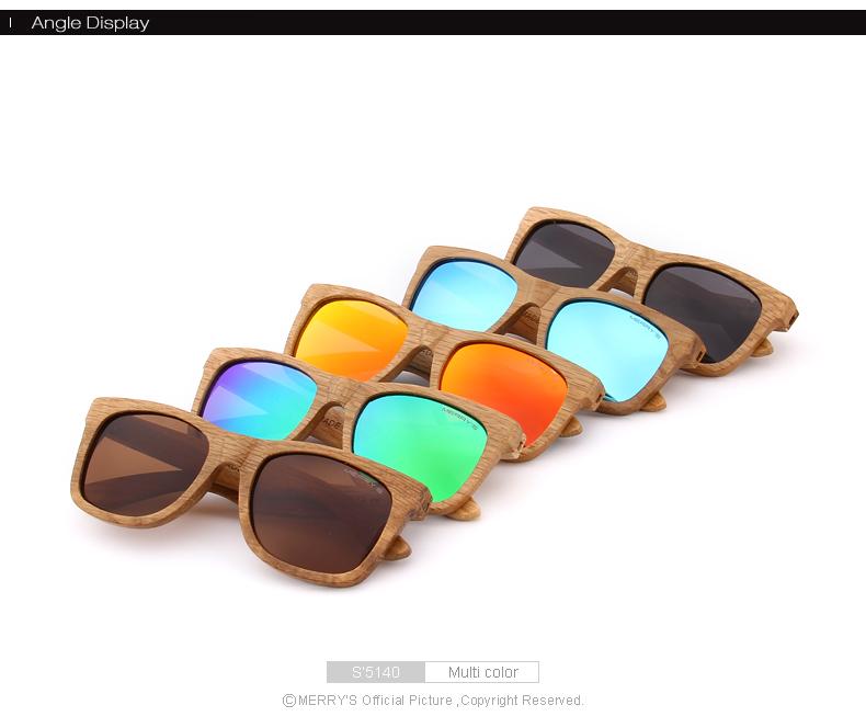 Lunettes de soleil polarisées en bois