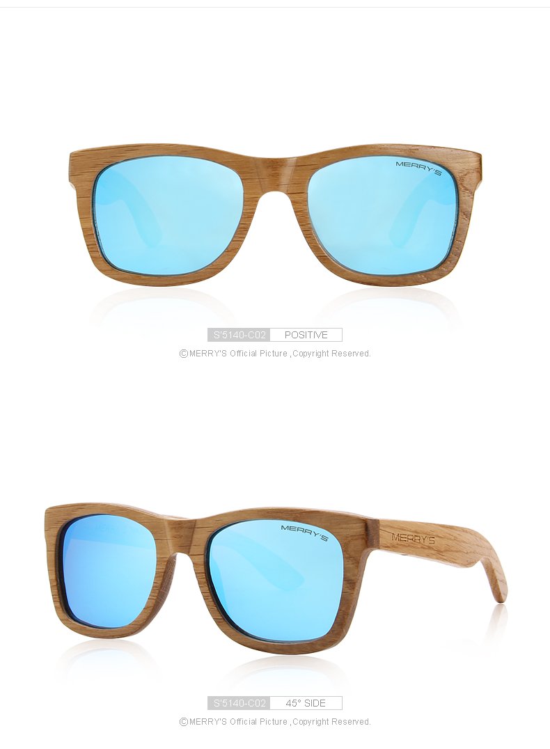 Lunettes de soleil polarisées en bois